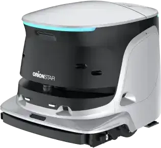 CleaniBot S55 Pro; beyaz, alçak gövdeli zemin temizlik robotu